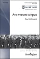 Ave Verum Corpus SSA choral sheet music cover